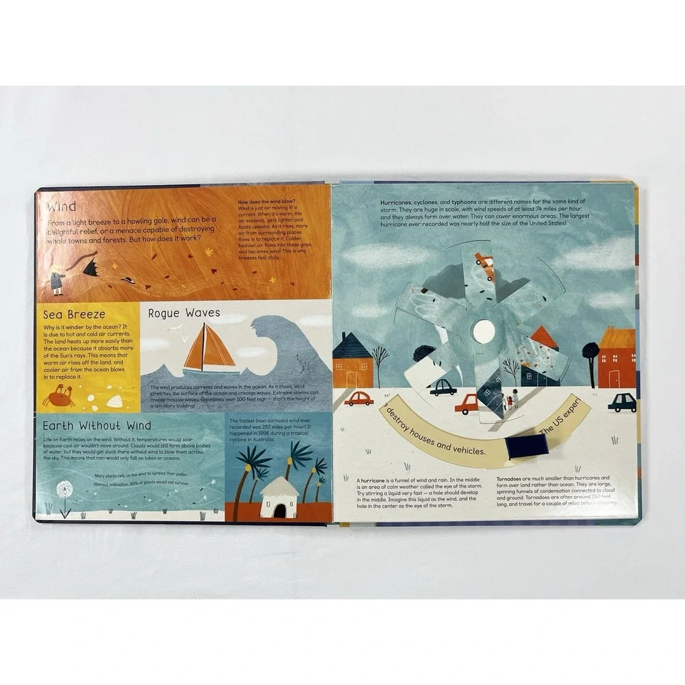 Turn & Learn Weather Childrens Interactive Board Book Isabel Otter Hannah Tolson